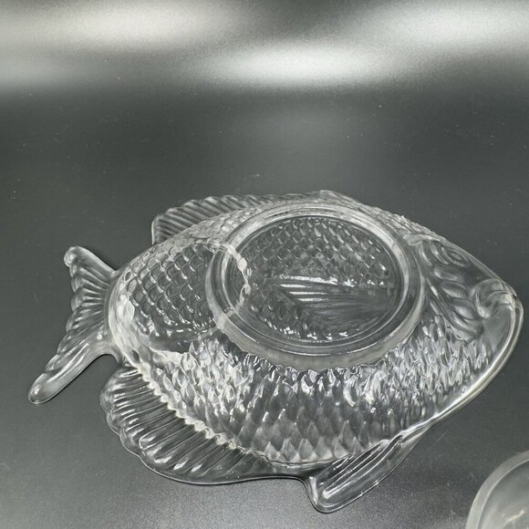 Clear Fish Dish Plates And Cups Teacup Saucer Set Votive Candle Holder 4 Pieces - Picture 7 of 14